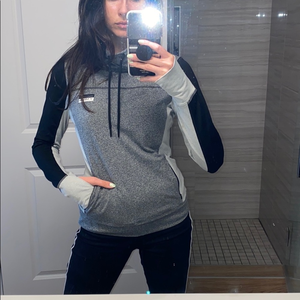 VS Pink gray black sweater